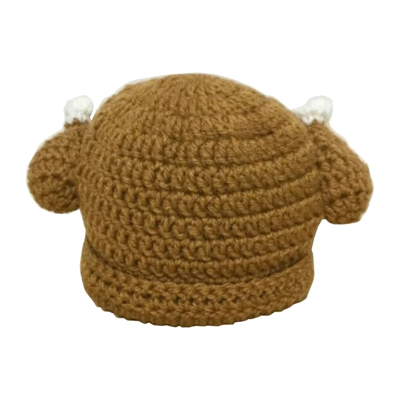 

Popular Female Hat Knitting Beanie Hat with Chicken Leg Ear Women Festival Hat Girls Boys Unisex Hat Halloween Party Cap