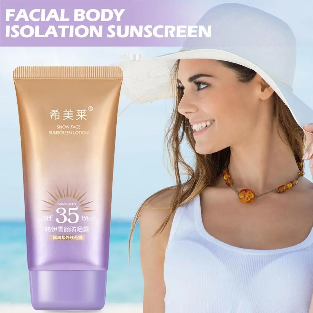 

40ml Skin Care Body Face Sunscreen Cream SPF35 Anti-UV Isolation Sunscreen Facial Moisturizer Whitening Beauty Health
