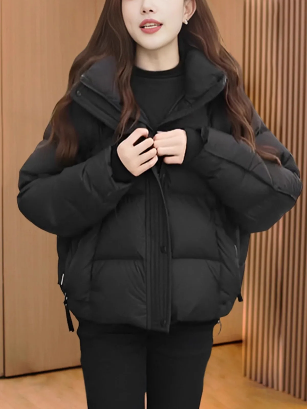Зимний пуховик 2024 одежда с хлопковой подкладкой верхняя женская корейская серия