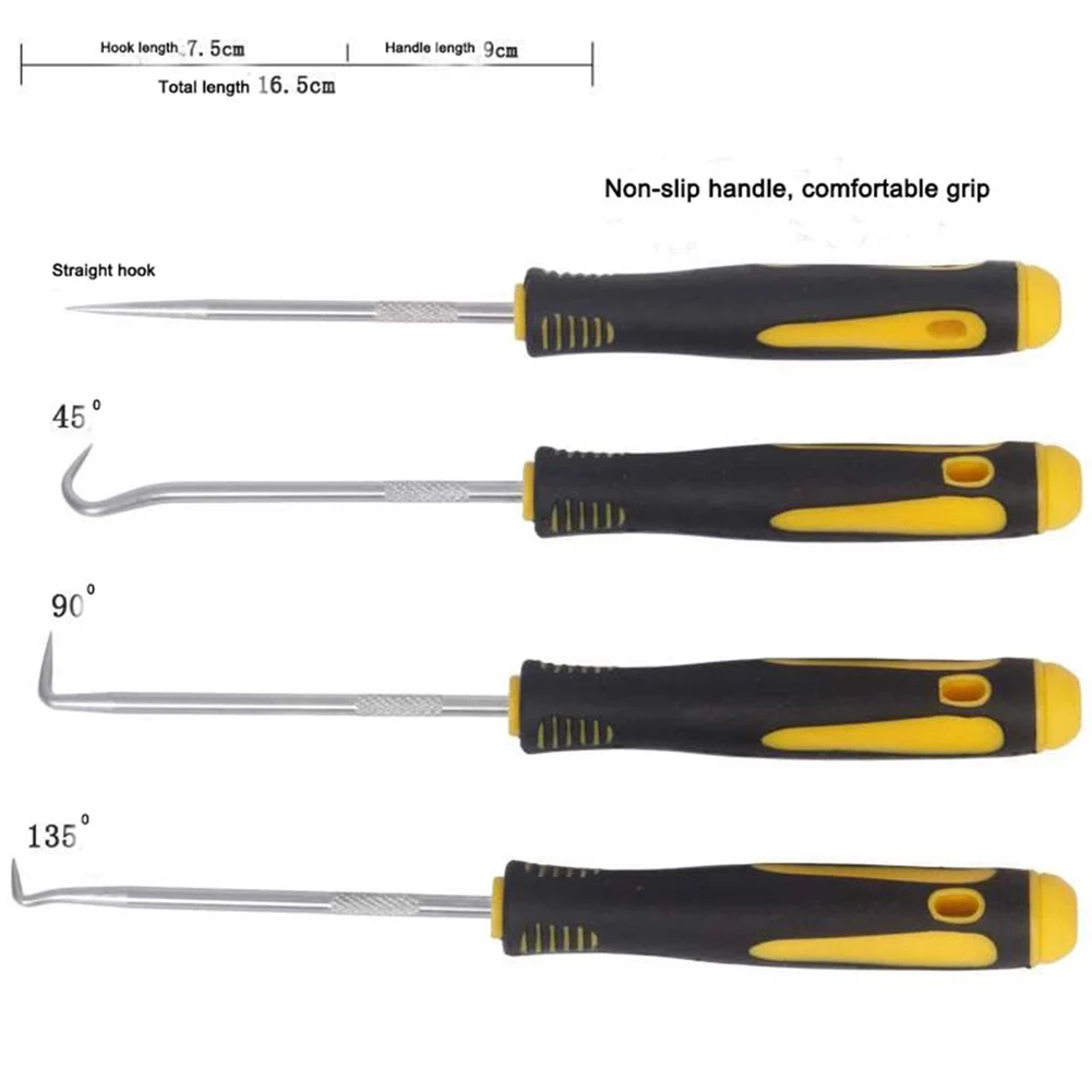 

9pcs Set Scraper Hook Pick Set Oil Seal Puller Oring Hook Seal Remover Tool For Engineers Separating Wires Retrieving Washers