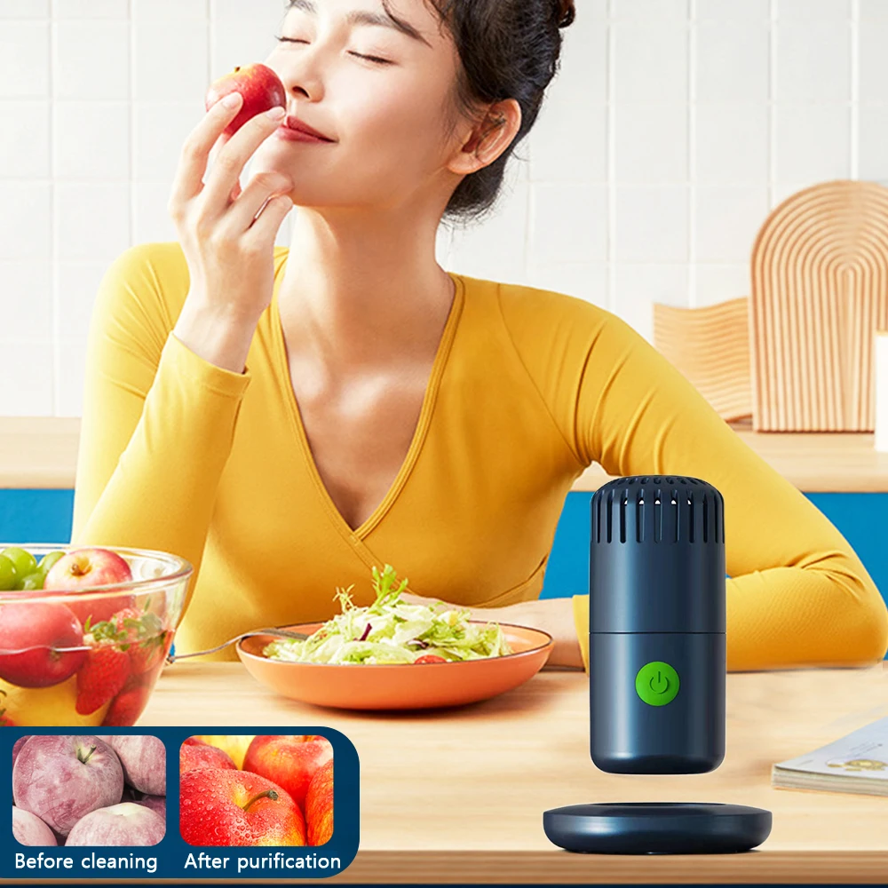 Portable Wireless Fruit Vegetable Washing Machine USB Charge Capsule Type Household Food Safety Purifier Pesticide Disinfection |
