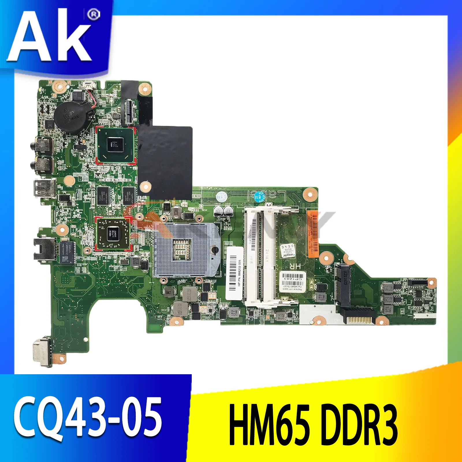 

646179-001 646177-601 For 2000 CQ43 CQ57 430 431 435 630 635 Laptop Motherboard HM65 DDR3 Intel 100% Full Tested Good