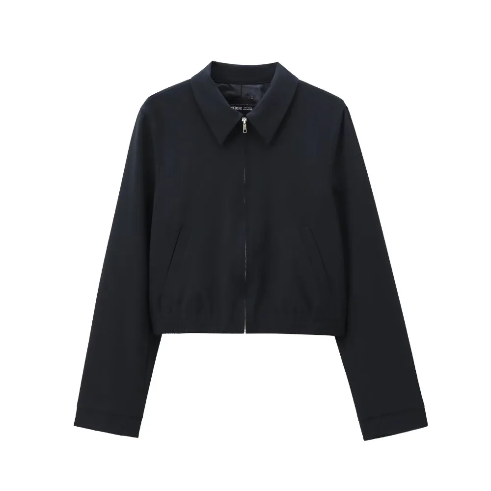 TRAF ZR High Street Relaxation Осенние модные женские куртки 2024 базовые короткие пальто с