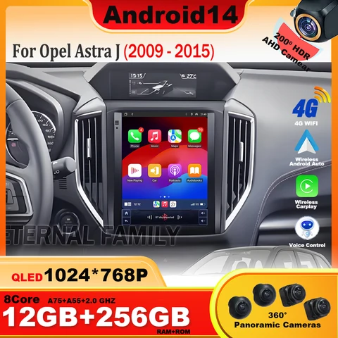 9,7-дюймовый автомобильный радиоприемник для Subaru XV Forester 2018-2021 Android 14 Carplay Stereo 2 Din без DVD-плеер GPS-навигация QLED головное устройство