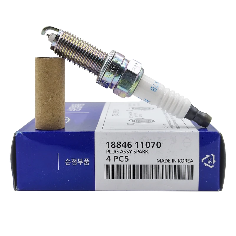 

Иридиевая Свеча зажигания для HYUNDAI SONATA 8 ELANTRA GENESIS SANTA FE TUCSON ACURA 18846 SILZKR7B11, 4 шт., 11070-1884611070