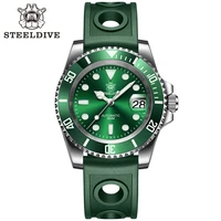 steeldive sd1953 stainless steel two tone dial nh35 watch steeldive top brand sapphire glass men dive watches reloj hombre