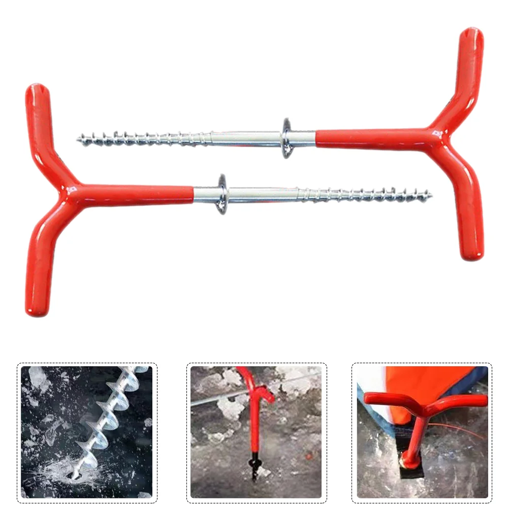 

Tent Ice Stakes Stake Nail Campingpegs Peg Outdoor Ground Screw Spiral Portable Beach Fixing Awning Rope Fixer Anchors Threaded