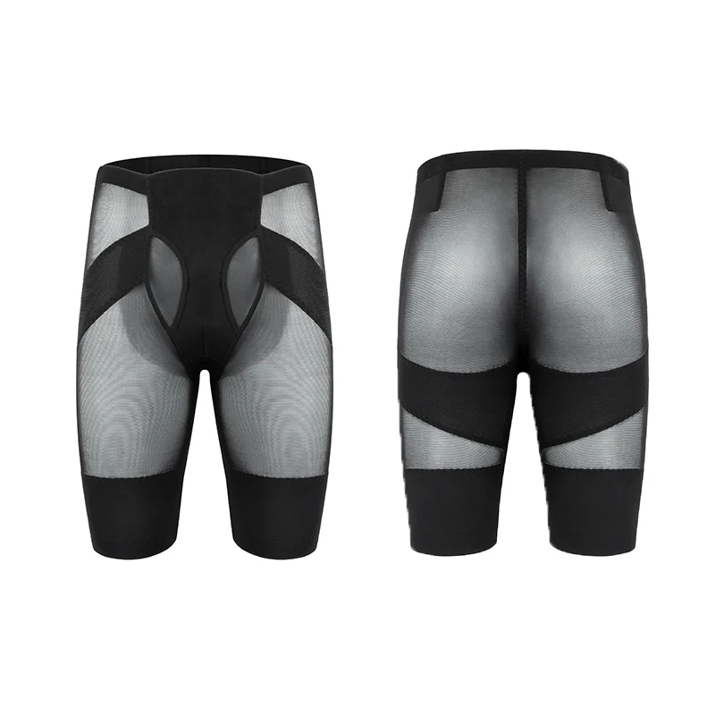 Mens High Waist Tummy Control Panties Body Shaper Shorts Breathable Mesh Leg Compression Slimming Shapewear Buttocks Lifter Pant
