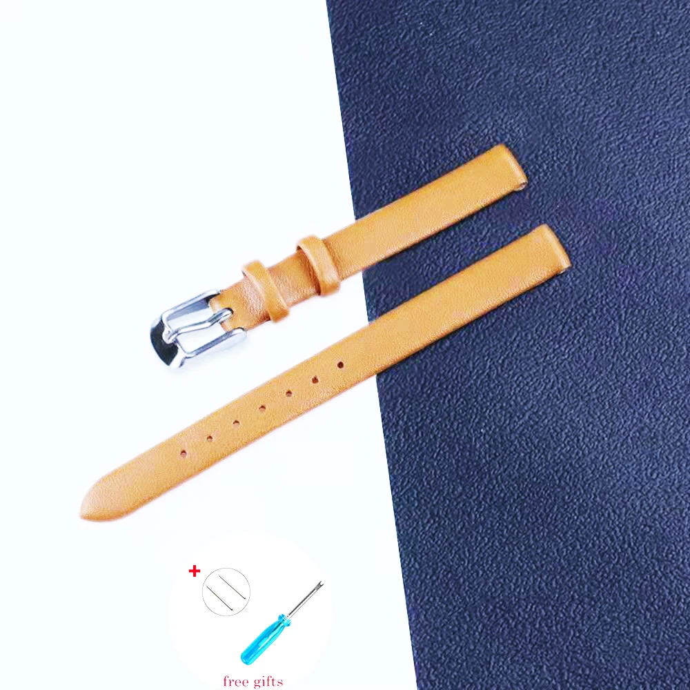 Soft Watch Belt Band Accessories for Ladies Men wristband 8mm 10mm 12mm 14mm 16mm 18mm 20mm 22mm Genuine Leather Strap with Tool
