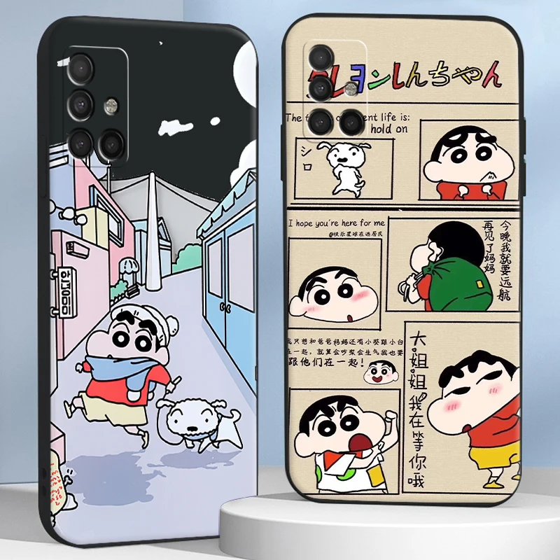 

Crayon Shin-chan Anime Phone Cases For Samsung S8 Plus S9 Plus S10 S10E S10 Lite Soft Original Coque Protective Back Cover