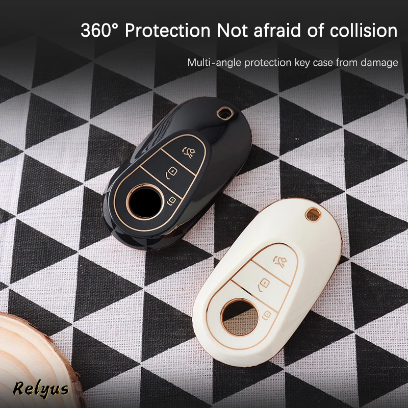 Чехол для автомобильного ключа Mercedes Benz 2022 C S Class W206 W223 S350 C260 C300 S400 S450 S500