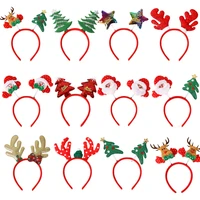 wangaiyao new christmas headband small tree elk antler pentagram headband christmas decorations childrens headwear head buckle