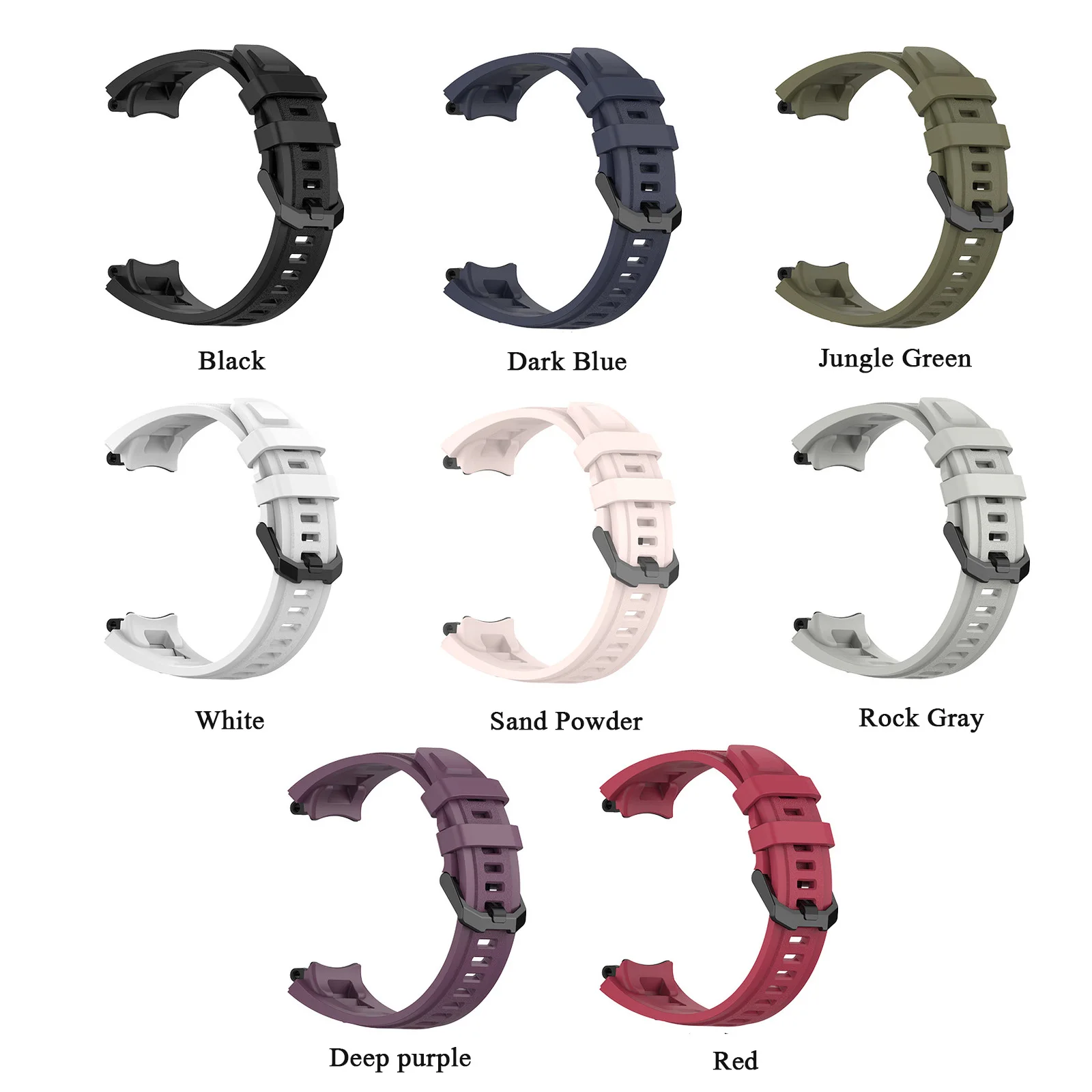 Silicone Strap For Huami Amazfit T-Rex 2 Watchband Bracelet Smartwatch Breathable Wristband Replacement Accessories for T-Rex 2 enlarge