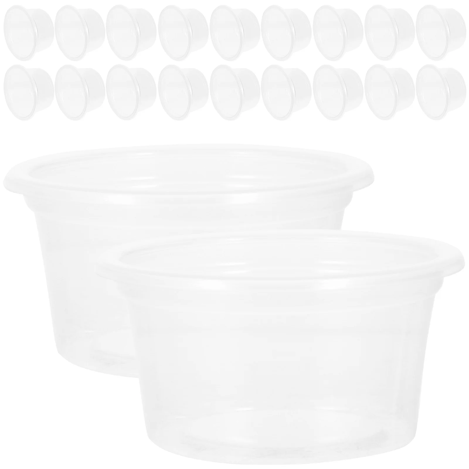 

20 Pcs Reptile Water Box Multi-function Bowl Convenient Dish Lizard Food Household Cup Compact Transparent Animal Small