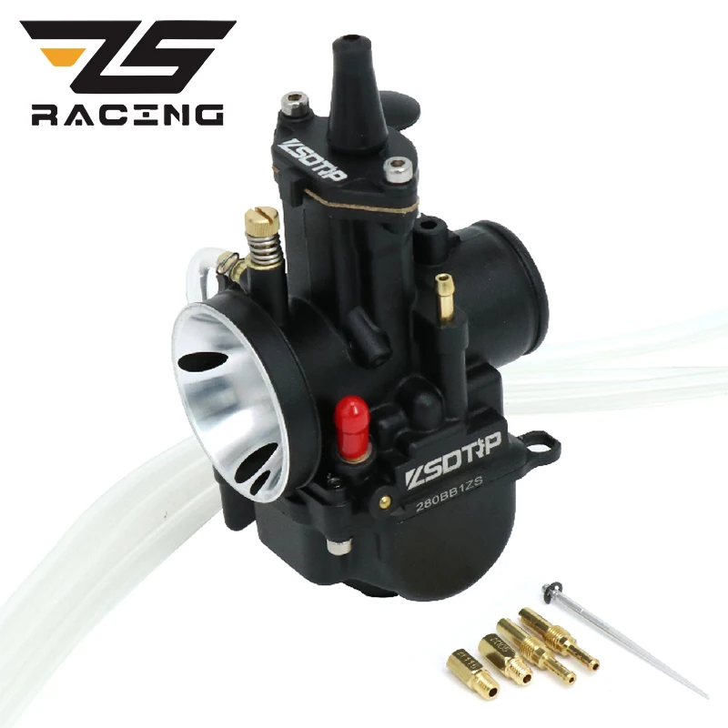ZS Racing Черный PWK 21 24 26 28 30 32 34 мм Для карбюратора Keihin Универсальный 2T 4T гоночный