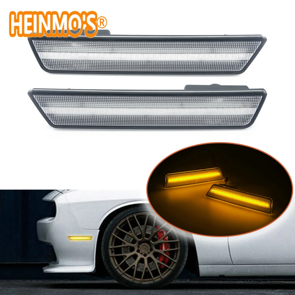 Для Dodge Challenger 2008 2009 2010 2011 2012 светодиодный габаритные огни Сигналы поворота Автомобильные SMD янтарные стоп-сигналы