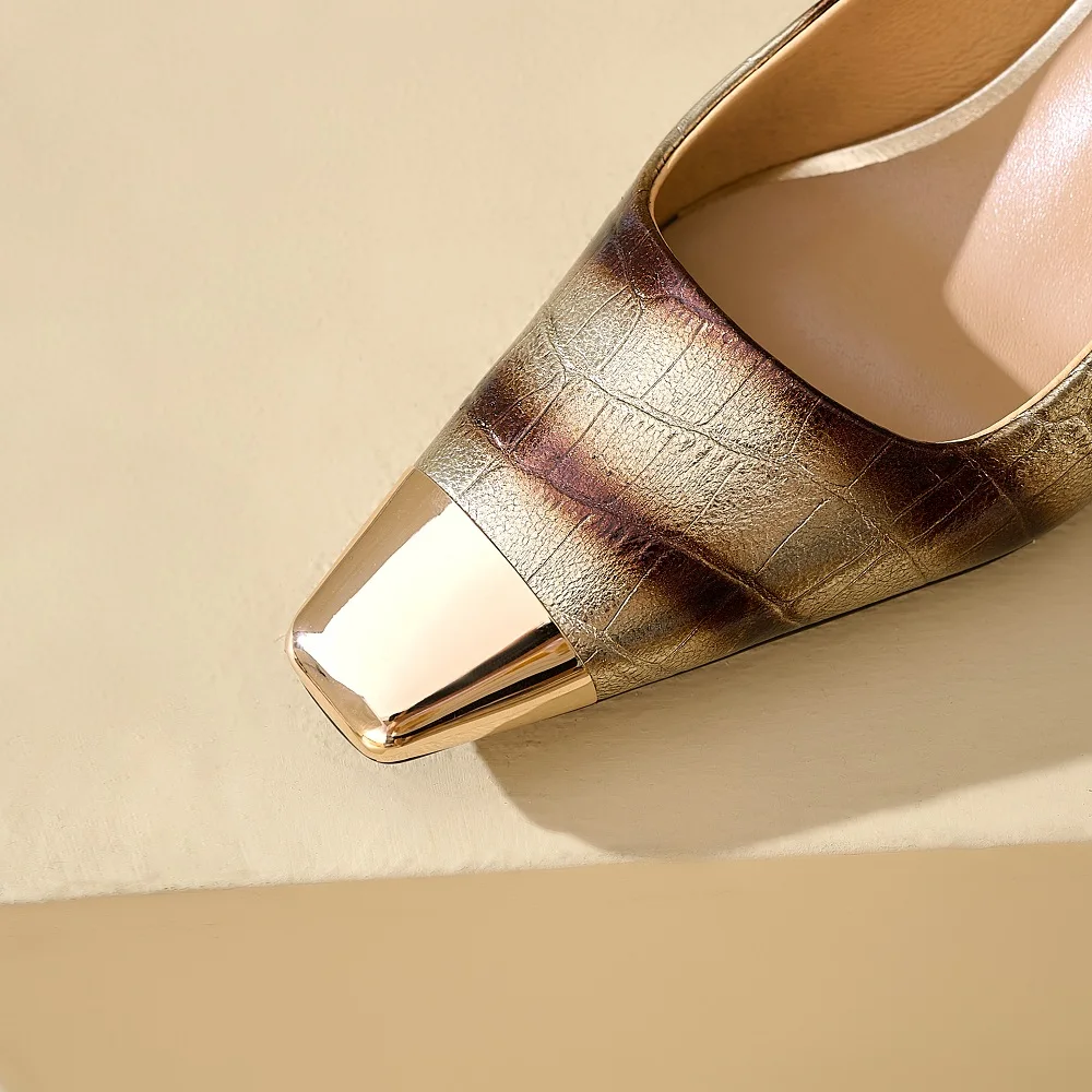 [EUNICE yun】брендовые женские туфли на шпильке с квадратным носком из натуральной