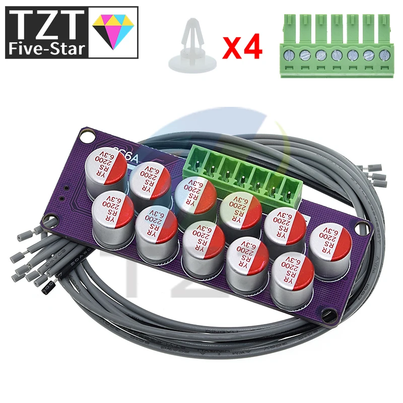 Высокотоковая плата активного эквалайзера TZT 6S 6A для литиевой батареи Lifepo4
