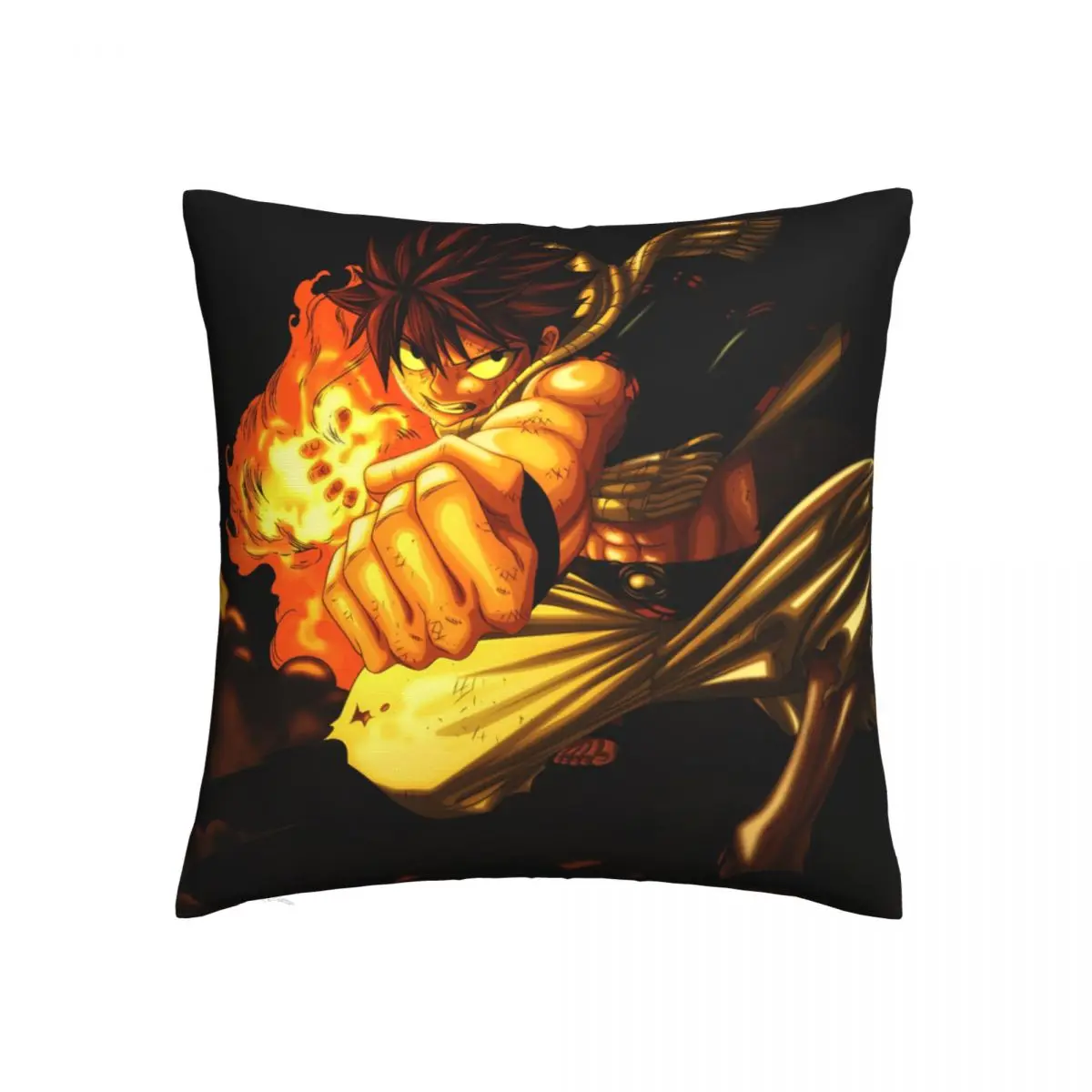 Strong Throw Pillow Case Fairy Tail Etherious Magic Comics Short Plus Cushion Covers Home Sofa Chair Decorative Backpack