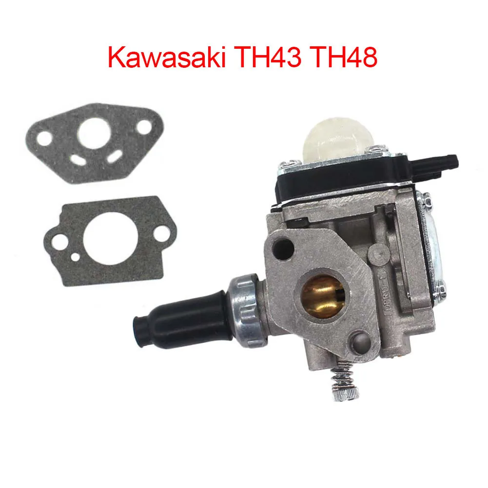 

Carburetor With Gasket Trimmer Bushcutter For Kawasaki TH43 TH48 Weed Eater Replacement Carburetor Gasket Garden Lawn Mower Part