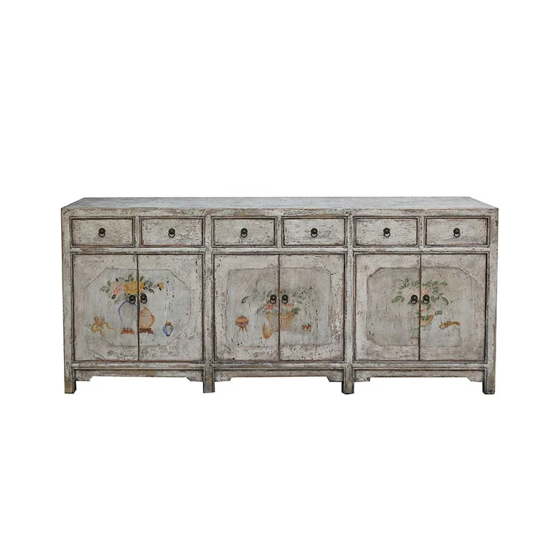 Восточная Античная репродукция длинный рустикальный Состаренный стол с ручной