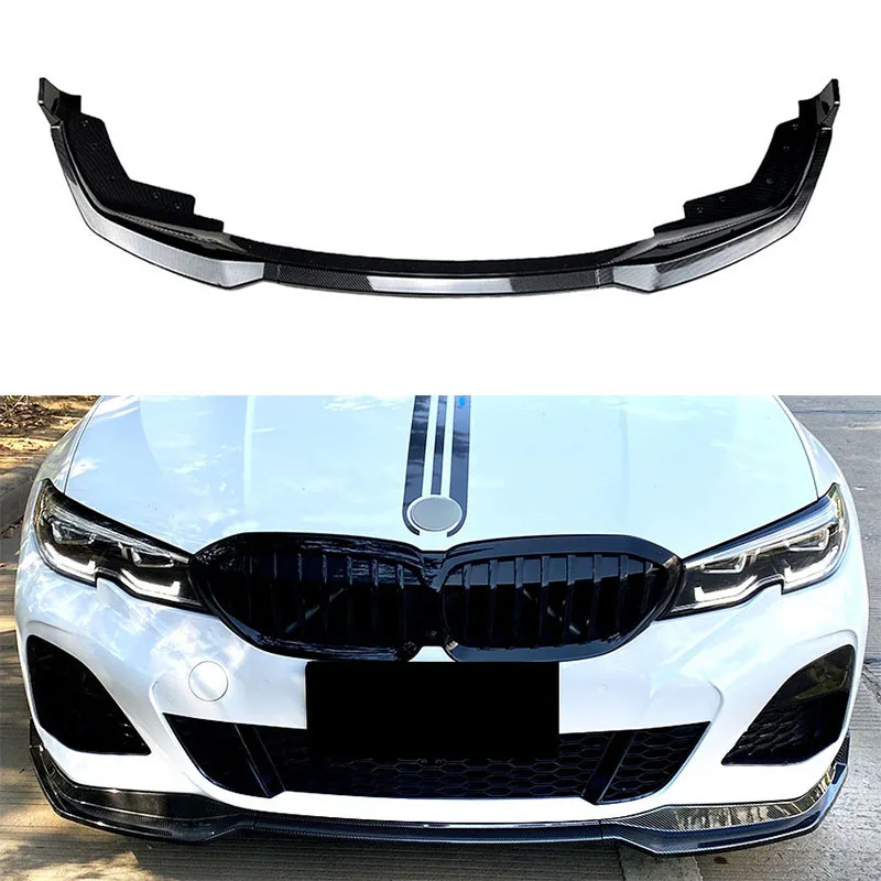 Спойлер на передний бампер для BMW 3 серии G20 320i 330i M Pack 2019-2022 защита переднего