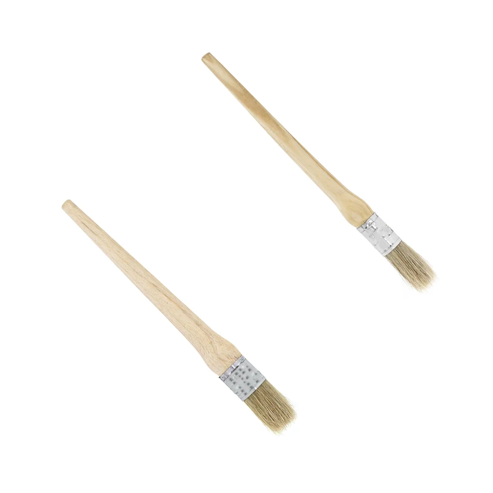 

2pcs Chalk Brushes Wax Brush 20mm& 25mm Brush for Furniture Painting, Professional and Durable Painter tools