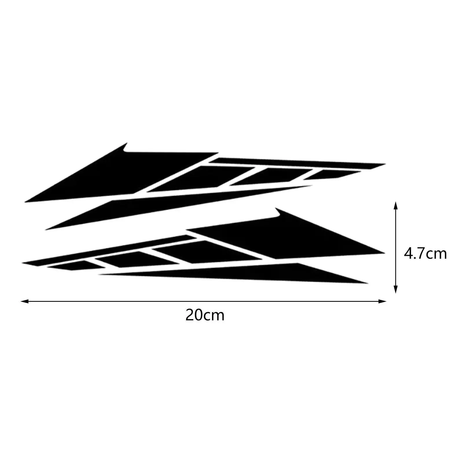 1 пара универсальных наклеек для украшения кузова мотоцикла Водонепроницаемые