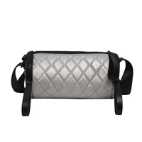 2022 new lingge single shoulder cylinder womens bag commuting simple bag womens fashion wide shoulder belt trend messenger bag