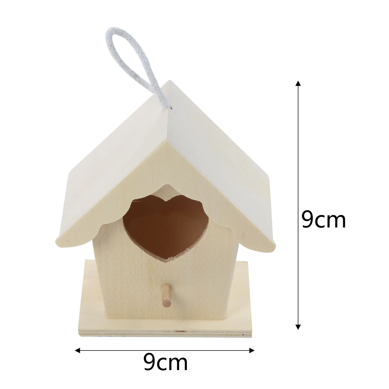 

1pcs Wooden Bird House Nest Creative Nest House Bird Box DIY Wooden Birdhouse Home Garden Decoration Ornaments