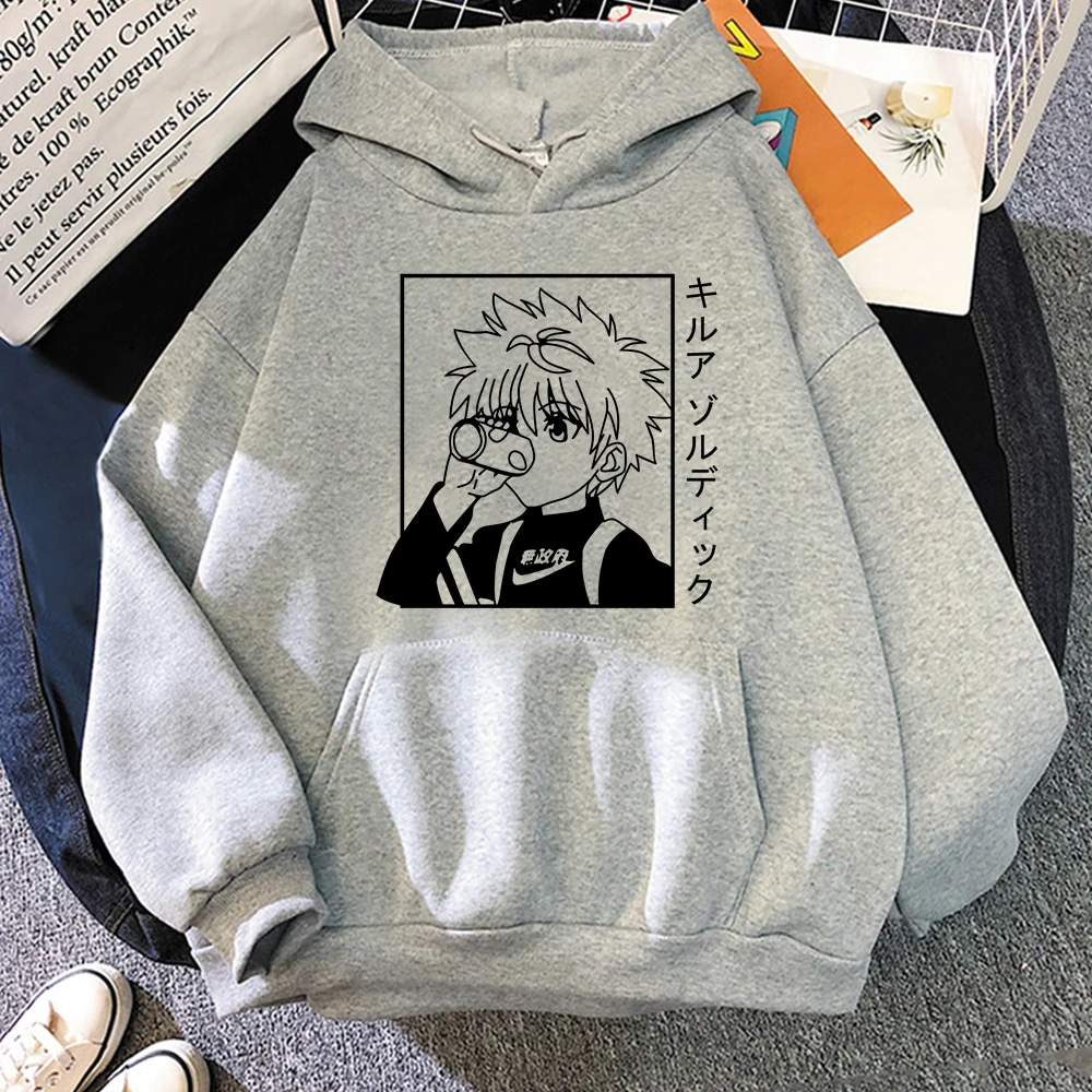 

Hunter X Hunter Anime Hoodie Mens Killua Gon Freecss Graphic Hoodies Japanese Harajuku Fashion Sweatshirts for Couples Winter