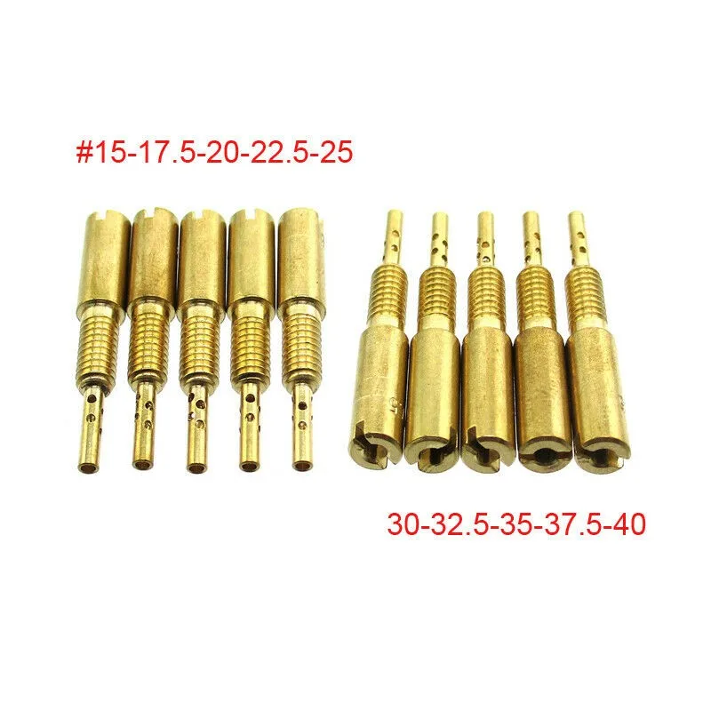 

Motorcycle Carburetter Pilot Jet Slow Jet 28mm In Length With A 5mm Round Head For Keihin Carb Carburetor Size 15-40