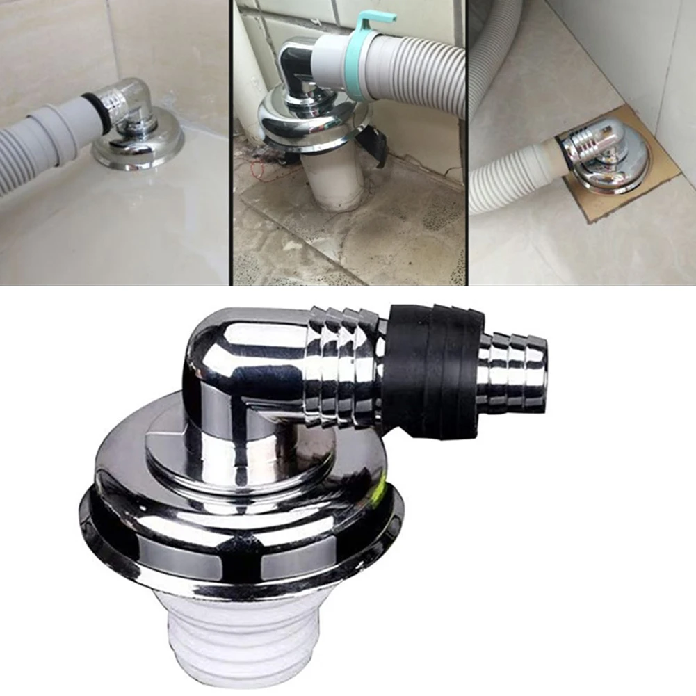 

Home Water Pipe Anti-return Floor Drain Joint Washing Machine Floor Drain Anti-odor Anti-overflow Elbow Snap Universal Seal