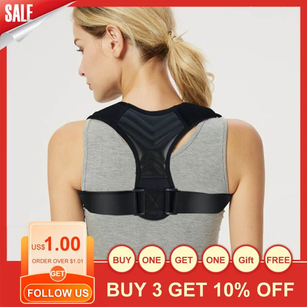 

Back Posture Corrector Corset Clavicle Spine Correction Adjustable Bone Training Belt Pain Relief Shoulder Brace Trainer Medical