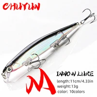 crankbaits fishing 110cm minnow reflective bait high quality fish lure good action wobblers for pike bass trout lure accessories