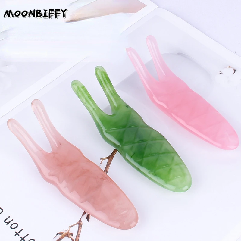 

1Pcs Worm Vorm Hars Neus Massager Bloedsomloop Bevorderen Voor Triggerpoint Therapie Pedicure Gua Sha Board Neus Lifting tool