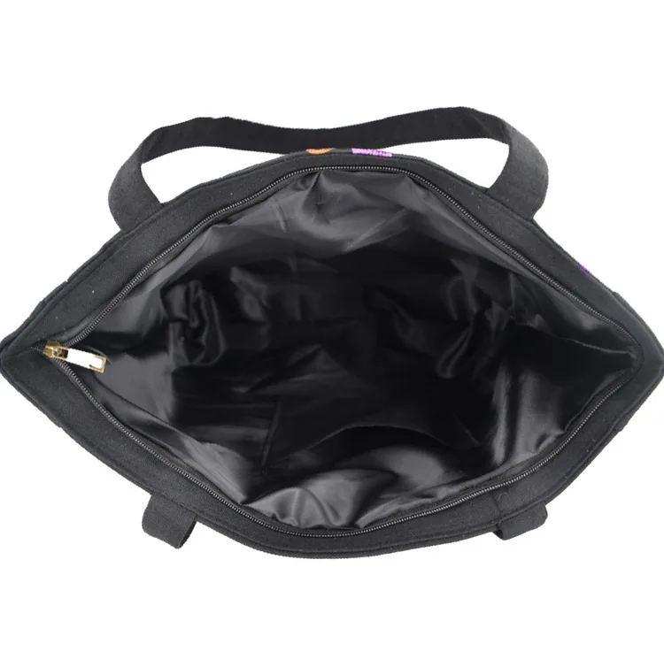 Женская вместительная Холщовая Сумка-тоут с рисунком пиона