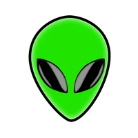pop color green alien jewelry gift pin wrap lapel fashionable creative cartoon brooch lovely enamel badge clothing accessories