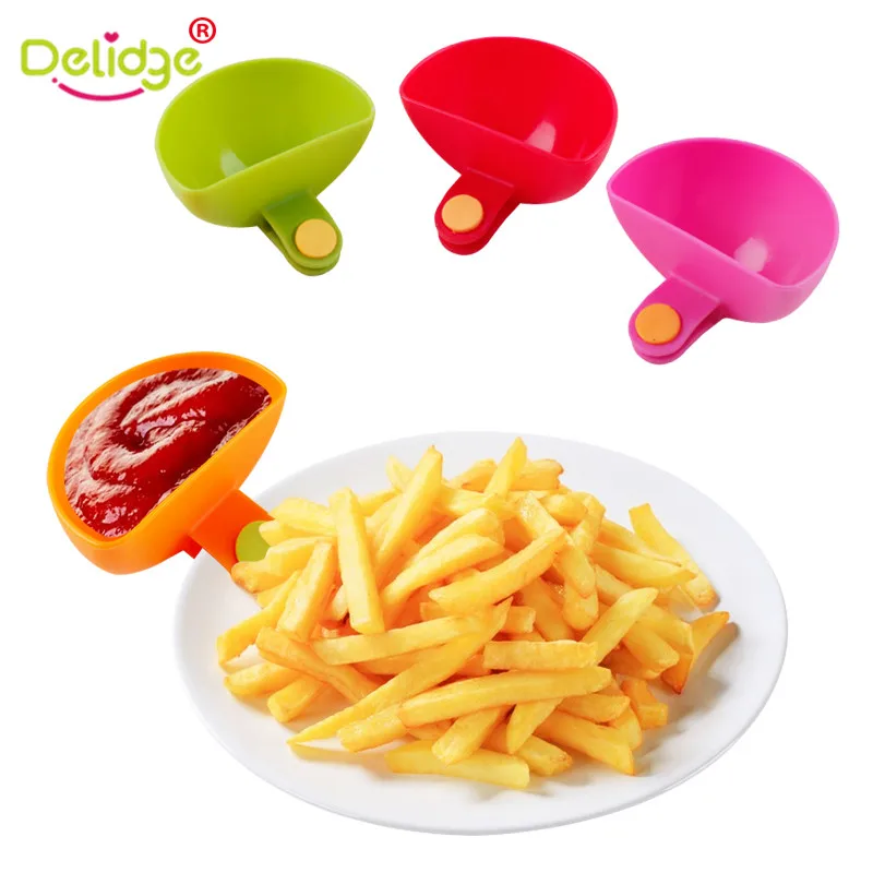 

4Pcs Colorful Plate Spices Dish Clip Multipurpose Clamp Meal Bowl Disc Seasoning Dishes Clip