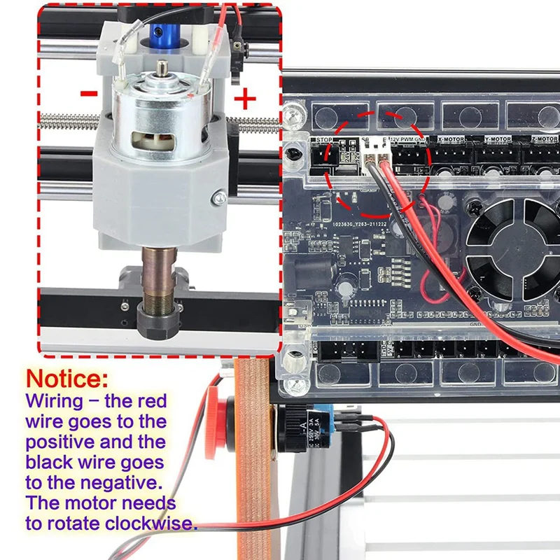

Двигатель постоянного тока CNC 775 Шпиндельный двигатель 100 Вт 12-24VDC 20000RMP + ER11 цанга Для DIY Mini CNC 3018 3018Pro 3018Pro-Max 3018Pro-N