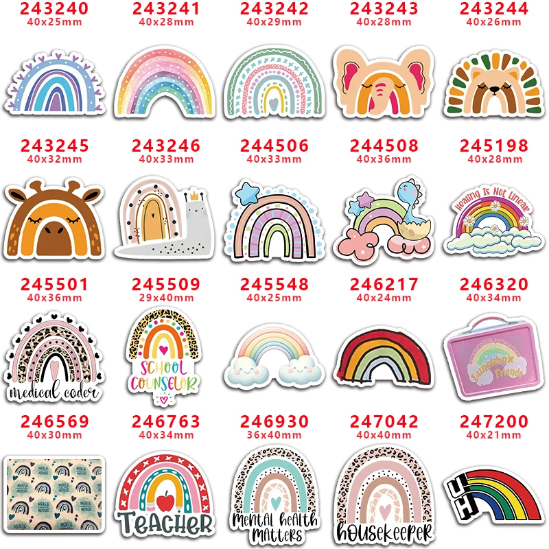 10 шт./партия Радужные облака из акрила