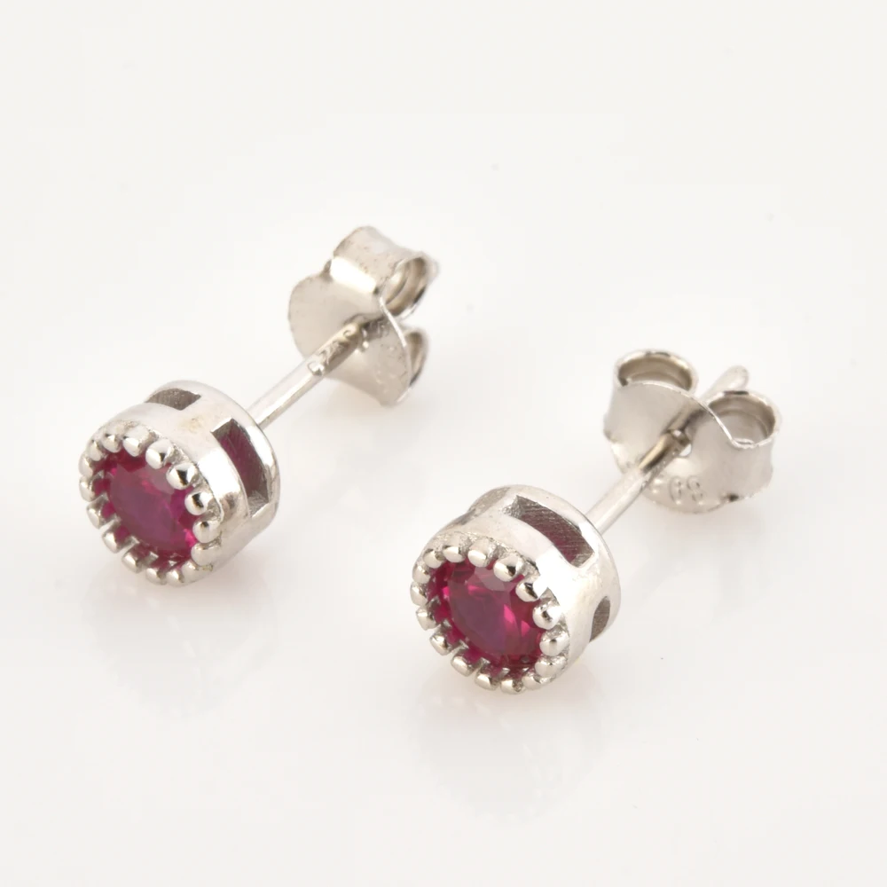 Женские серьги-гвоздики из серебра 925 пробы 12 цветов | Украшения и аксессуары