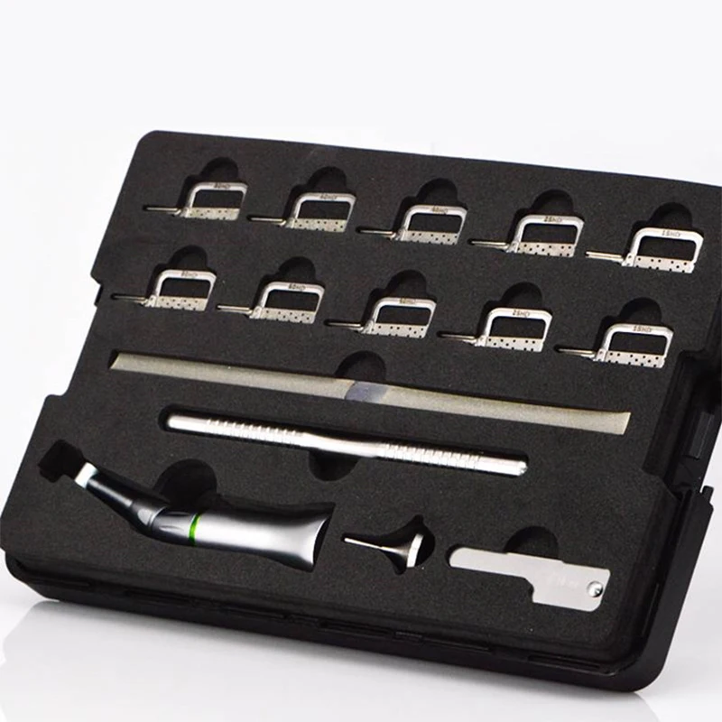 

Orthodontic tools 4:1 Dental Interproximal Enamel Gauge Measure Tooth Gap Contra Angle Handpiece Reciprocating IPR System