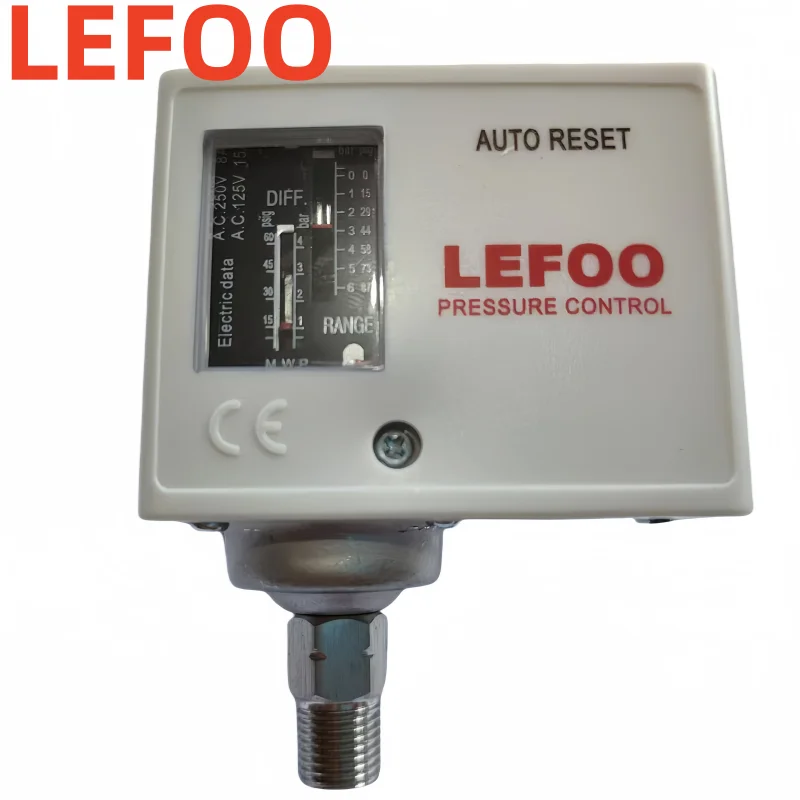 Фото Переключатель давления LEFOO 12 В 220 В 380 В для контроллера давления воздуха в воде и масле №1