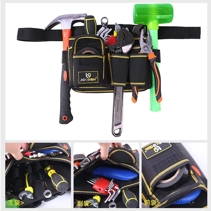 Multifunction Tool Bag Profesional Electrician  Belt Pouch Oxford Cloth Hardware Storage Tool Suitcase Screwdriver Hammer Bags