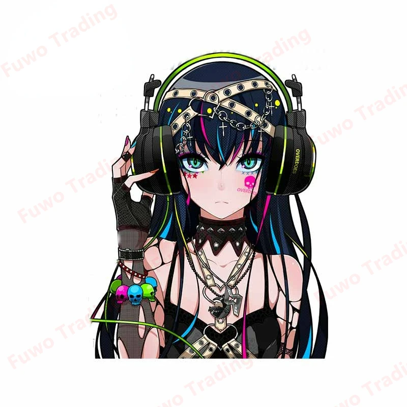 

Fuwo Trading Car Sticker Personality Fashion Cartoons Girl Anime Decals Refrigerator Trunk Sunscreen Waterproof Decorative PVC