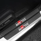4 шт. для Toyota Trd 4x4 автомобильные декоративные наклейки защитная пленка для бампера порога автомобиля из углеродного волокна