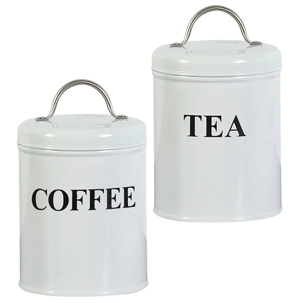 

3PCS Airtight Lid Coffee Bean Tea Flour Metal Loose Tea Food Storage Container