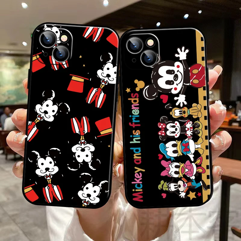 

Disney Mickey Minnie Mouse Phone Case For Funda iPhone 13 11 Pro Max 12 Mini X XR XS Max 6 6s 7 8 Plus SE 2020 Carcasa Back