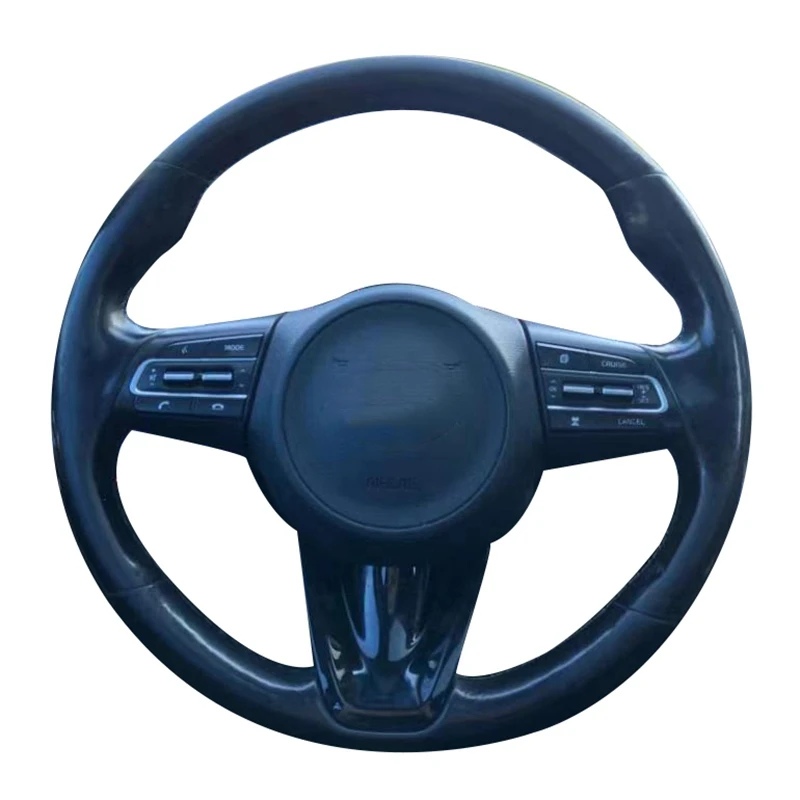 

Противоскользящая оплетка из натуральной кожи для Kia Stinger 2016 2017 2018 2019 2020 2021 2022 автомобильные аксессуары